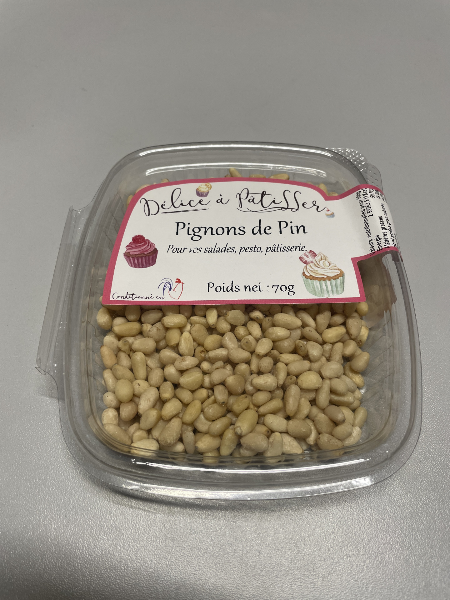 PIGNONS DE PIN 70gr