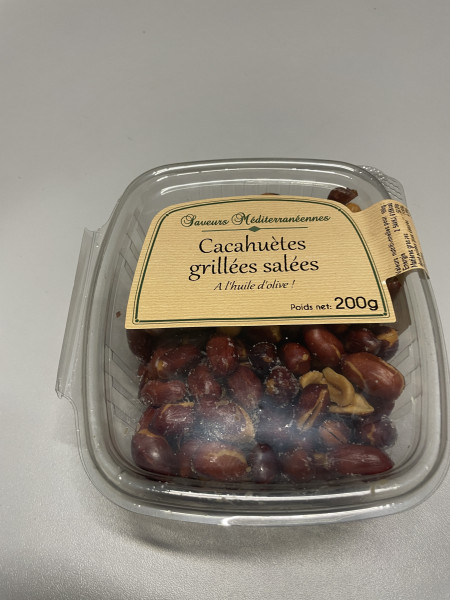 CACAHUÈTES GRILLÉES SALÉES 200gr