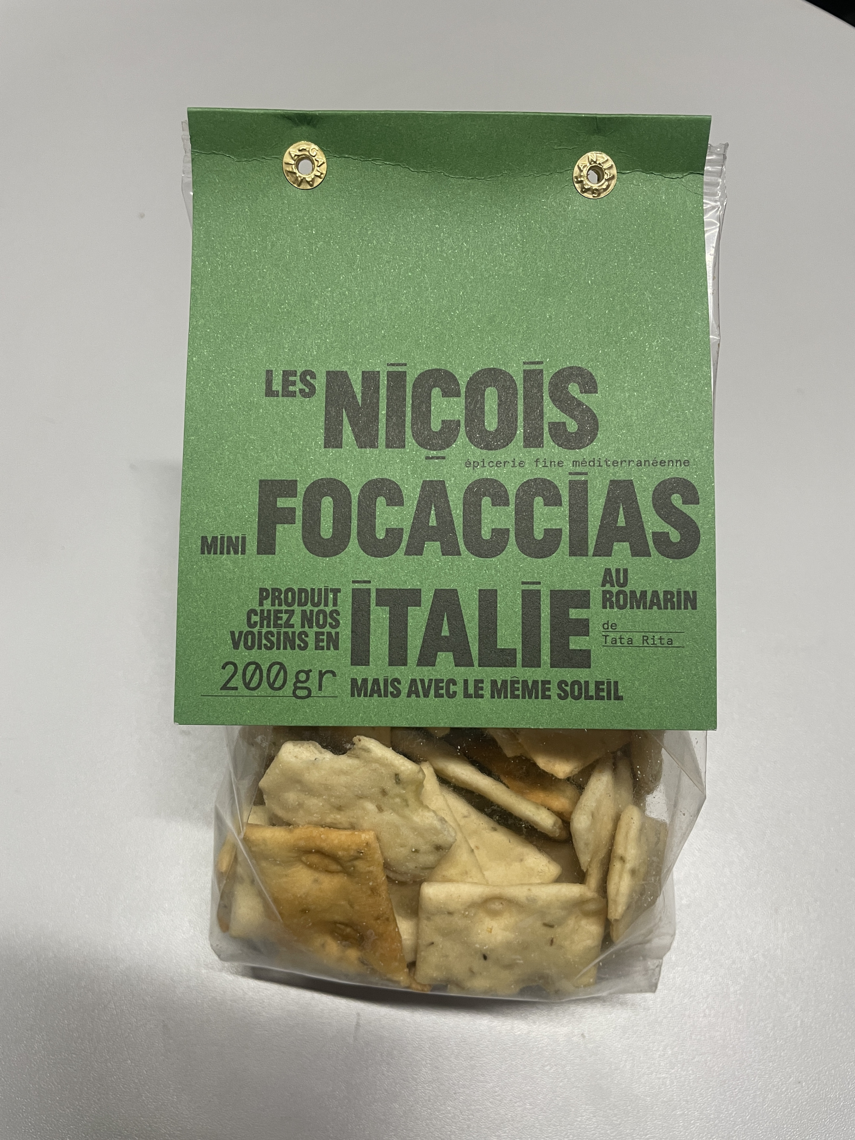 MINI FOCACCIAS AU ROMARIN 200gr