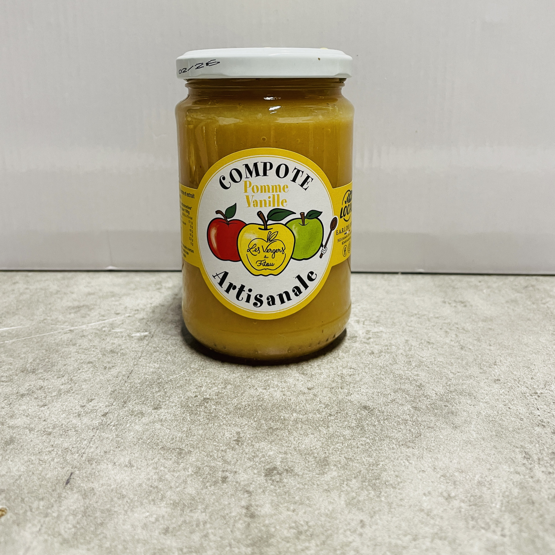 COMPOTE DE POMME VANILLE ARTISANALE 360gr